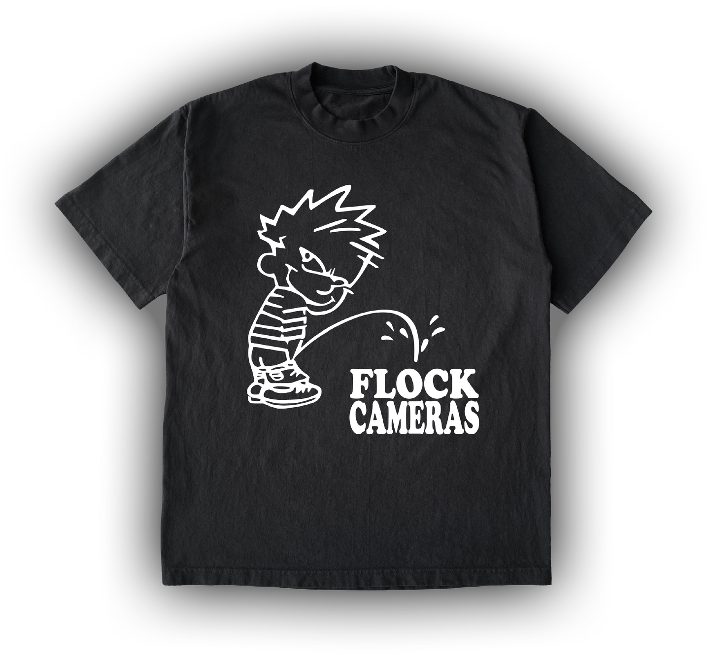PISS ON FLOCK CAMERAS- BLACK