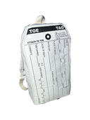 Toe tag backpack