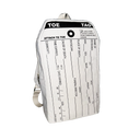 Toe tag backpack