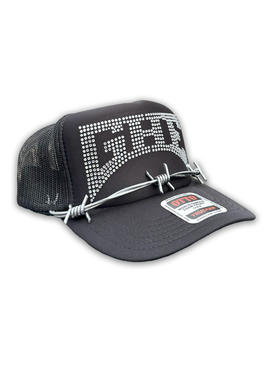 Barbed Wire Trucker- Black