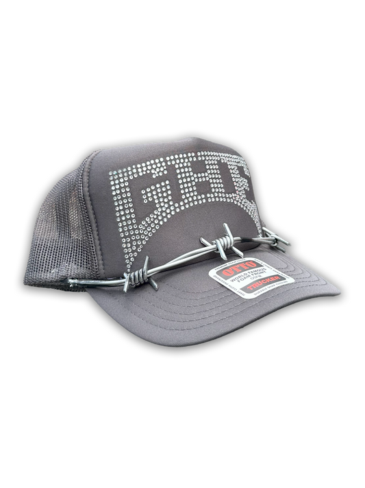Barbed Wire Trucker- Charcoal